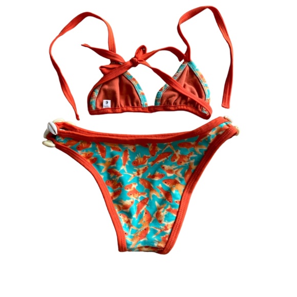 BIKINI 2 PIECE ADORNED WITH REAL SHELLS - Picture 2 of 3